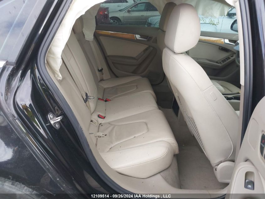 2009 Audi A4 2.0T Quattro VIN: WAULF68K19N015835 Lot: 12109514