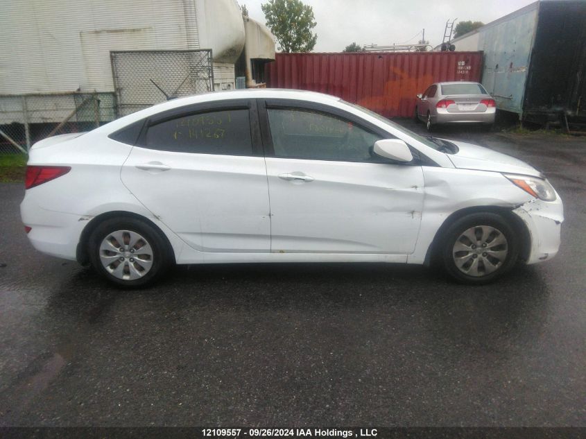 2016 Hyundai Accent Gl VIN: KMHCT4AE2GU141267 Lot: 12109557