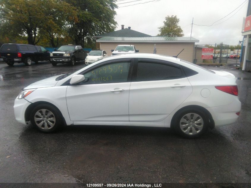 2016 Hyundai Accent Gl VIN: KMHCT4AE2GU141267 Lot: 12109557