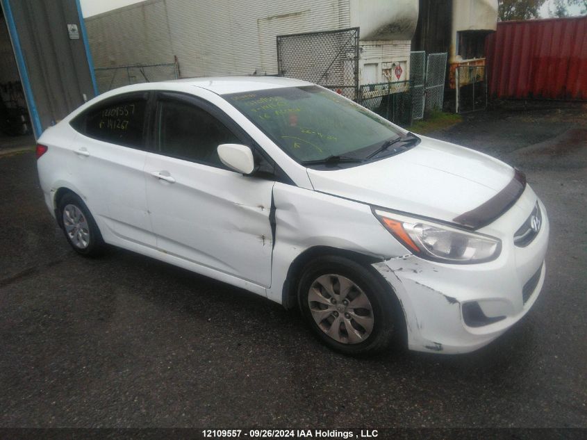 2016 Hyundai Accent Gl VIN: KMHCT4AE2GU141267 Lot: 12109557