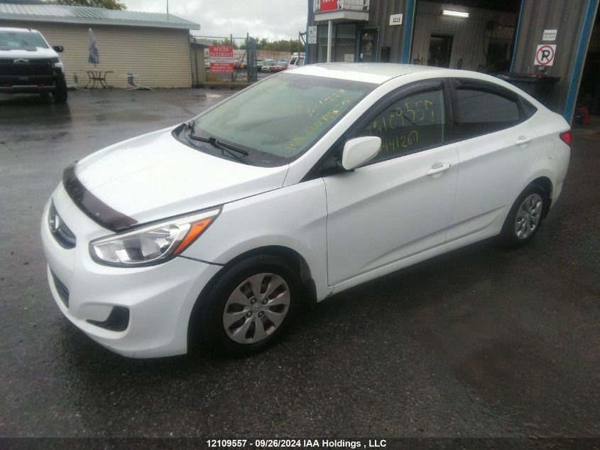 2016 Hyundai Accent Gl VIN: KMHCT4AE2GU141267 Lot: 12109557