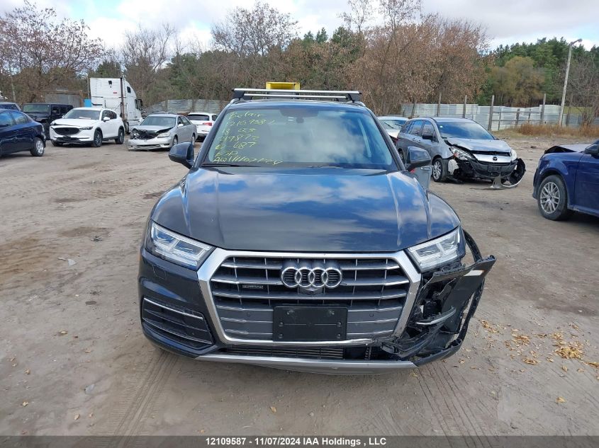 2018 Audi Q5 VIN: WA1BNAFY3J2219872 Lot: 12109587