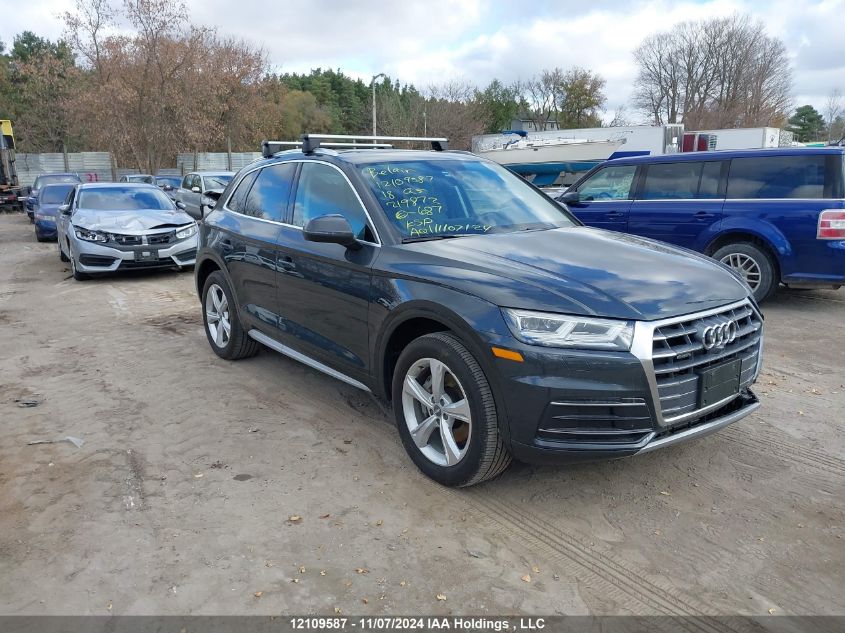 2018 Audi Q5 VIN: WA1BNAFY3J2219872 Lot: 12109587