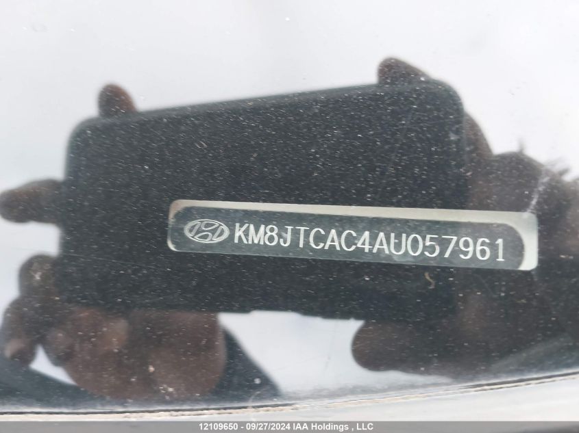 2010 Hyundai Tucson Gl VIN: KM8JTCAC4AU057961 Lot: 12109650