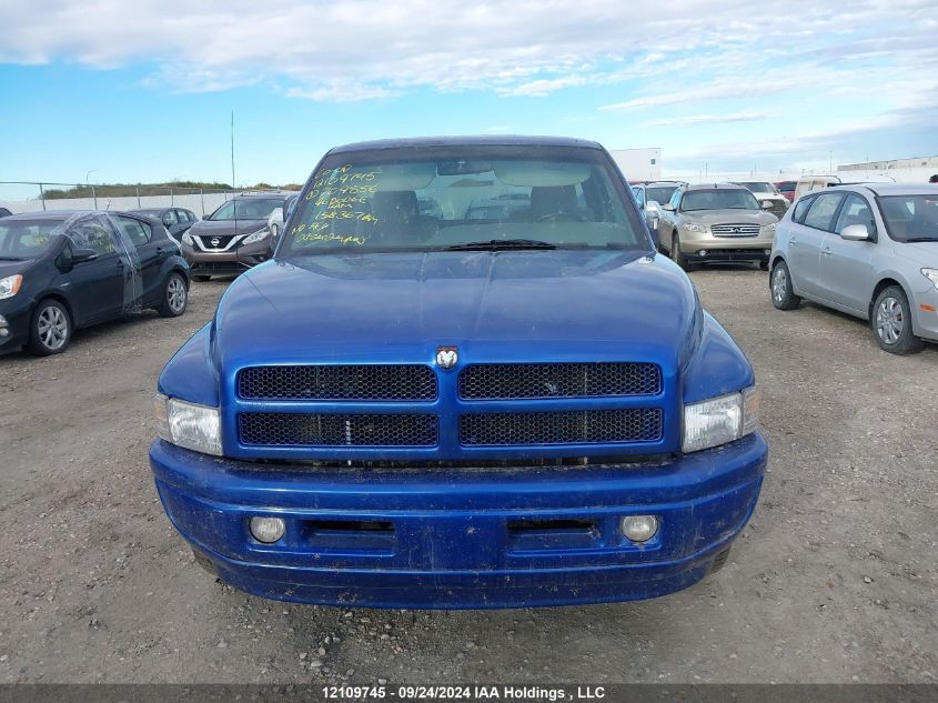 1996 Dodge Ram 1500 VIN: 1B7HC16ZXTS709856 Lot: 12109745