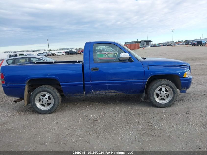 1996 Dodge Ram 1500 VIN: 1B7HC16ZXTS709856 Lot: 12109745