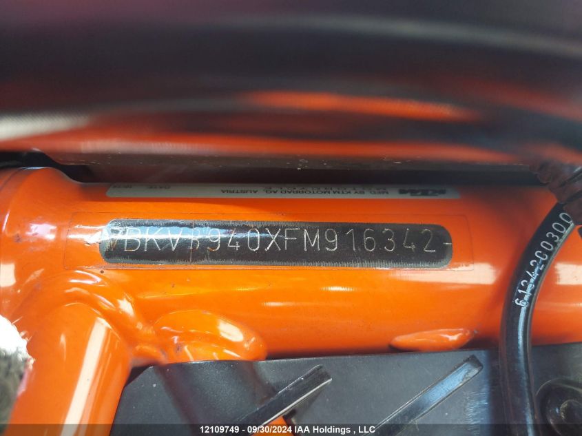 VBKV3940XFM916342 2015 Ktm 1290 Super Duke R