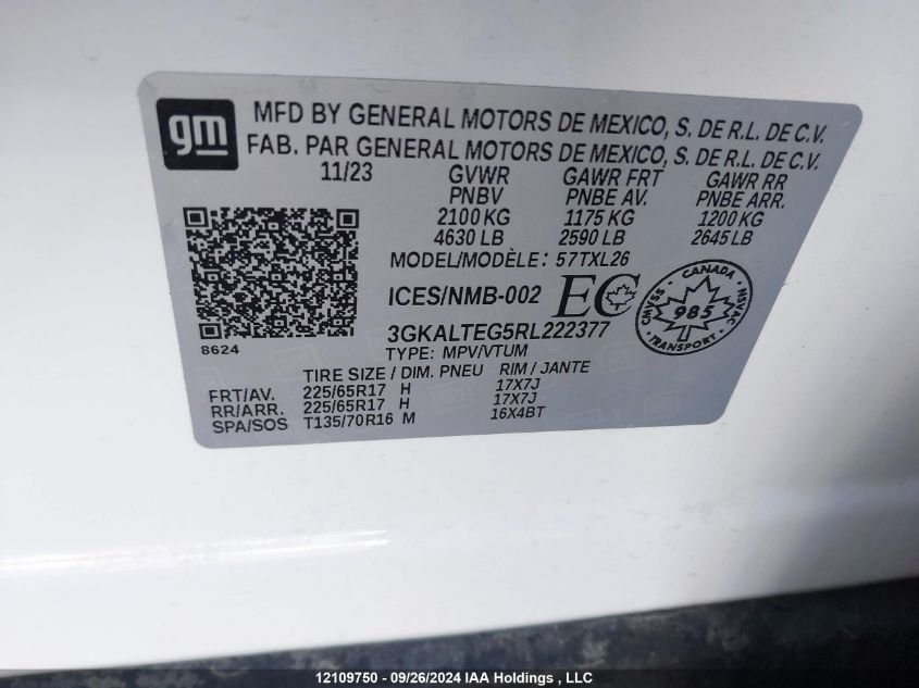 3GKALTEG5RL222377 2024 GMC Terrain