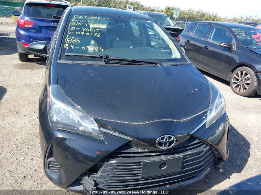 2018 Toyota Yaris L/Le/Se VIN: VNKKTUD33JA090176 Lot: 12109789