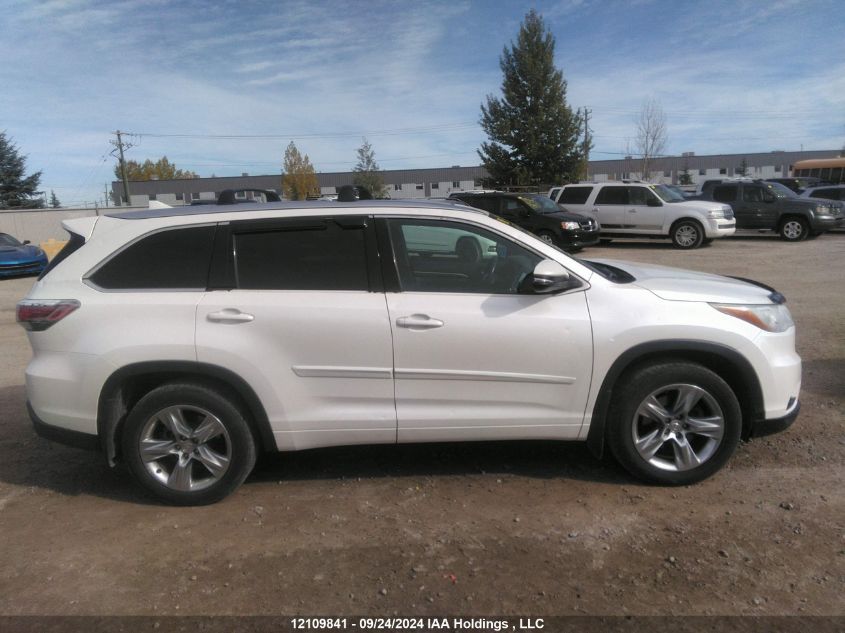 2015 Toyota Highlander Limited/Ltd Platinum VIN: 5TDDKRFH0FS110209 Lot: 12109841