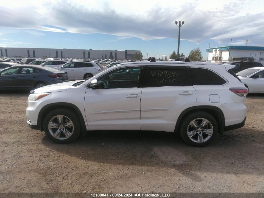 2015 Toyota Highlander Limited/Ltd Platinum VIN: 5TDDKRFH0FS110209 Lot: 12109841