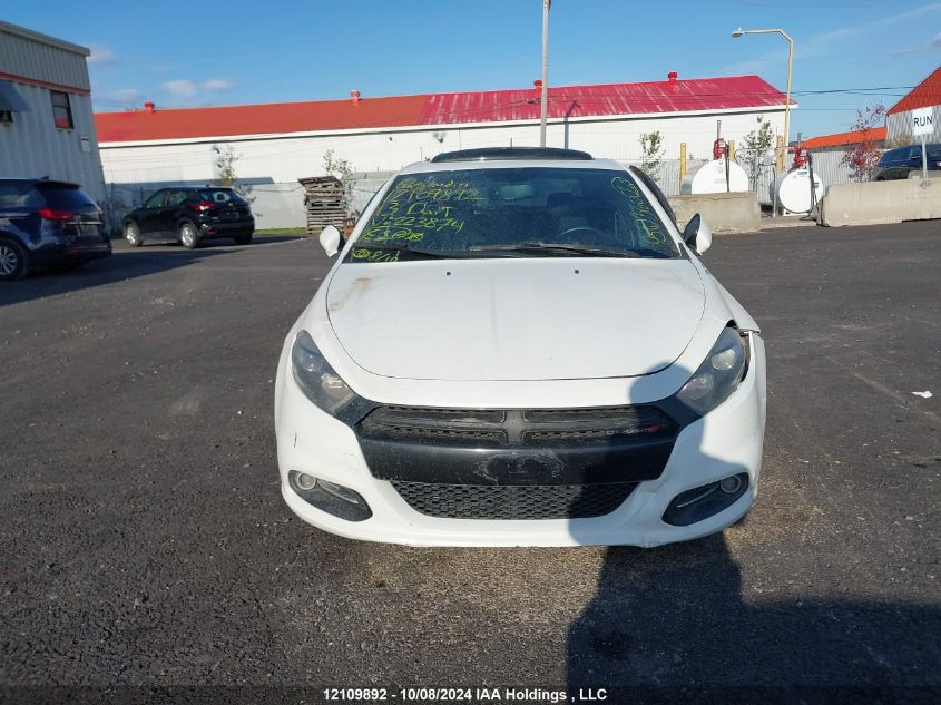 2013 Dodge Dart Sxt VIN: 1C3CDFBH9DD223874 Lot: 12109892