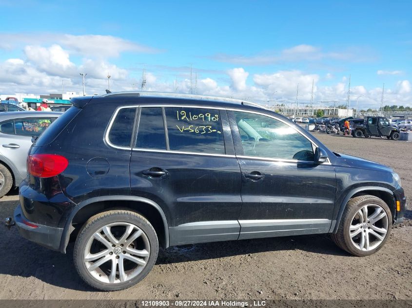 2012 Volkswagen Tiguan S/Se/Sel VIN: WVGBV7AX3CW563300 Lot: 12109903