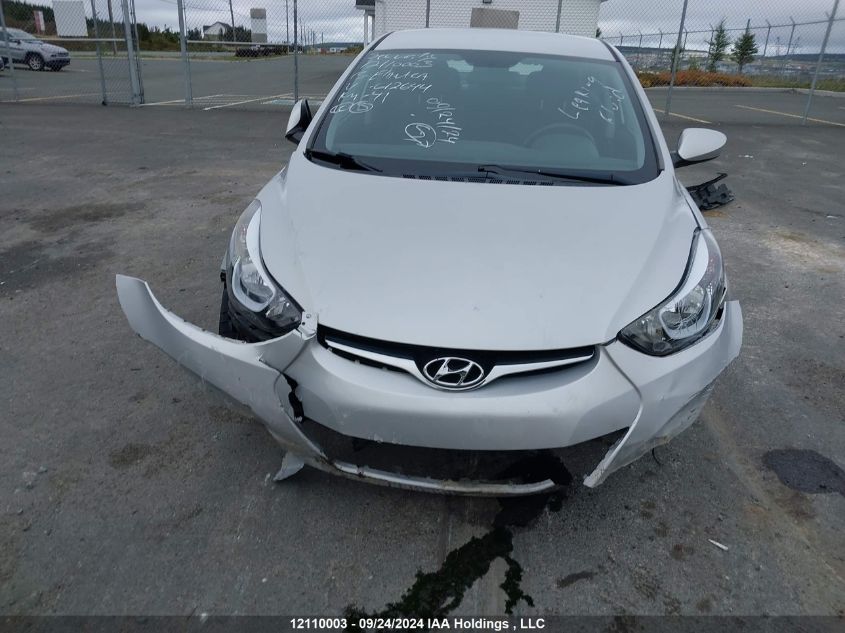 2015 Hyundai Elantra Gl VIN: 5NPDH4AE2FH612644 Lot: 12110003