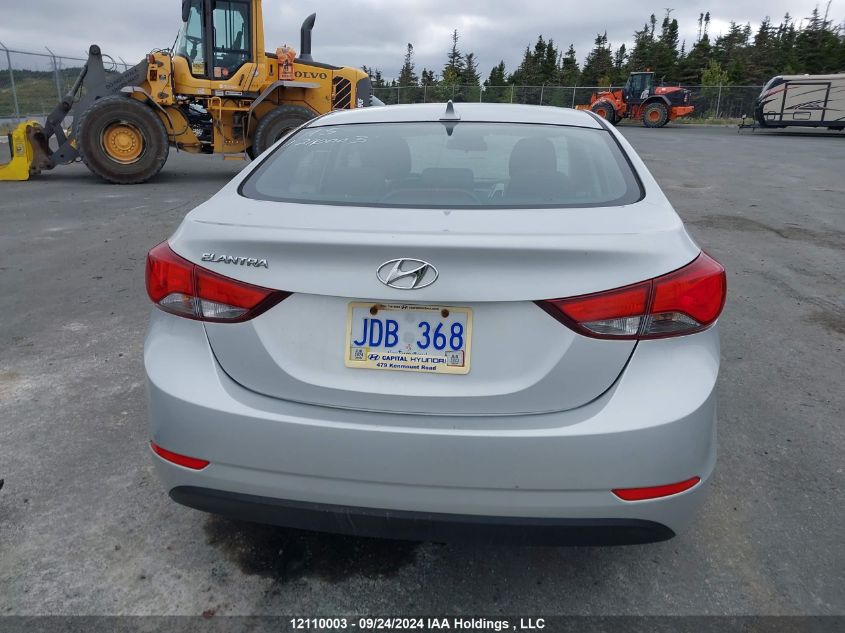 2015 Hyundai Elantra Gl VIN: 5NPDH4AE2FH612644 Lot: 12110003