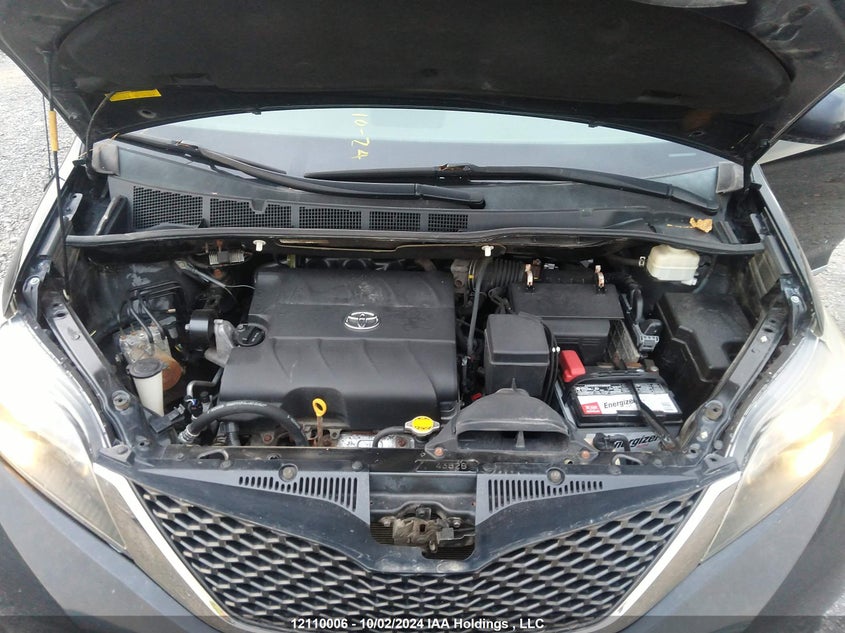 2012 Toyota Sienna Se 8 Passenger VIN: 5TDXK3DCXCS241905 Lot: 12110006