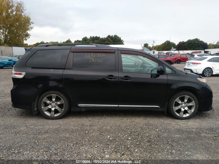 2012 Toyota Sienna Se 8 Passenger VIN: 5TDXK3DCXCS241905 Lot: 12110006