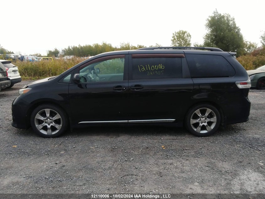 2012 Toyota Sienna Se 8 Passenger VIN: 5TDXK3DCXCS241905 Lot: 12110006