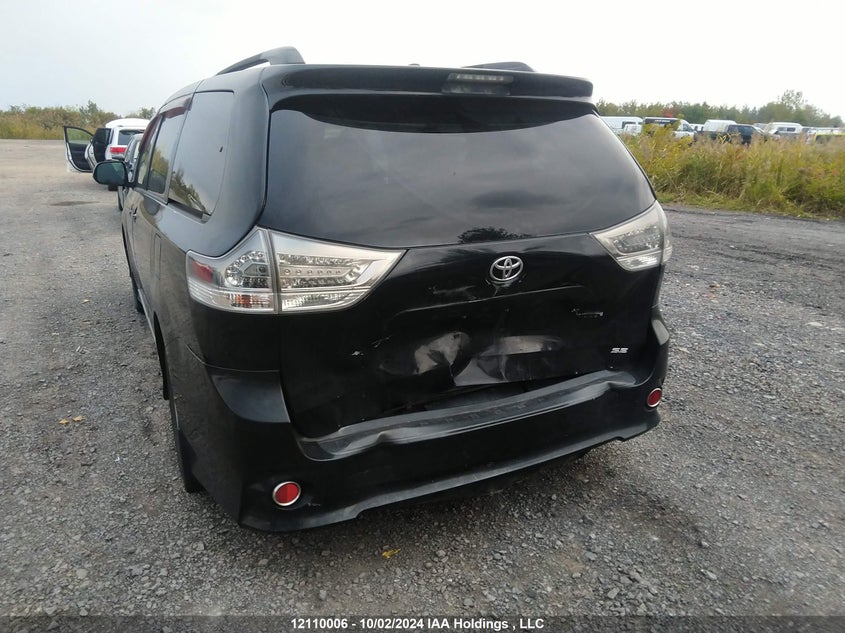 2012 Toyota Sienna Se 8 Passenger VIN: 5TDXK3DCXCS241905 Lot: 12110006