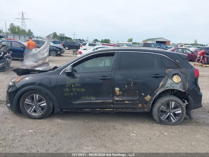 2020 Kia Niro Plug-In Hybrid VIN: KNDCD3LDXL5402424 Lot: 12110031