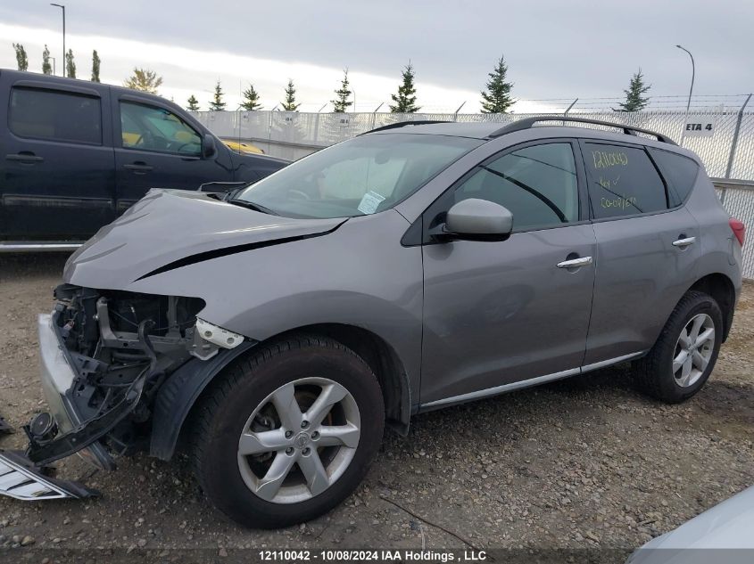 2009 Nissan Murano Sl VIN: JN8AZ18W09W132392 Lot: 12110042