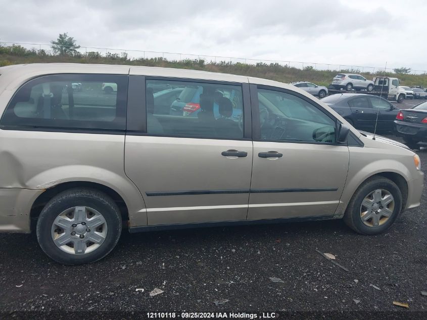 2013 Dodge Grand Caravan Se VIN: 2C4RDGBG9DR597689 Lot: 12110118