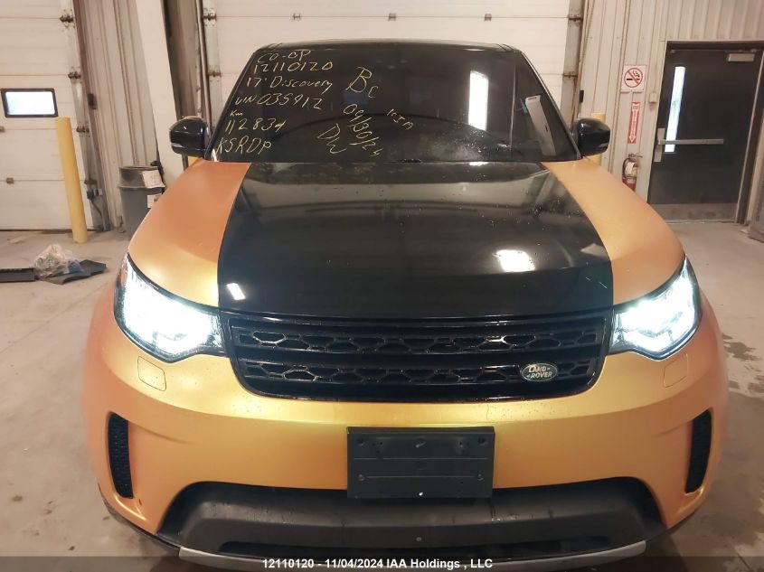 2017 Land Rover Discovery VIN: SALRRBBK1HA035412 Lot: 12110120