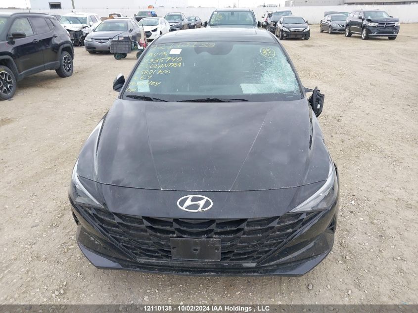 KMHLM4AGXPU535940 2023 Hyundai Elantra Sel