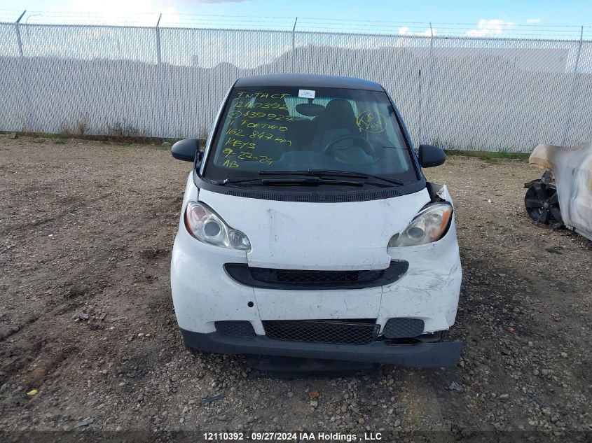 2011 Smart Fortwo VIN: WMEEJ3BA9BK439927 Lot: 12110392