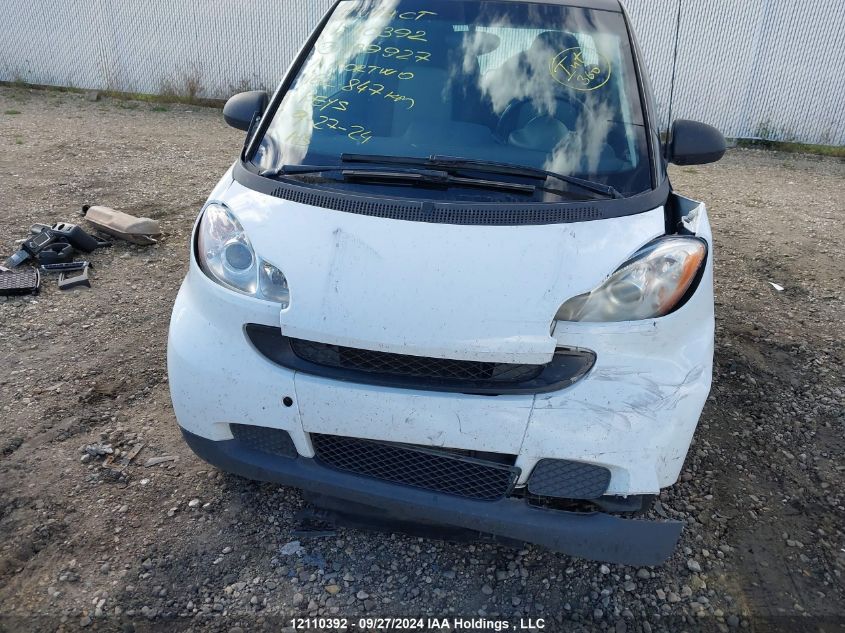 2011 Smart Fortwo VIN: WMEEJ3BA9BK439927 Lot: 12110392