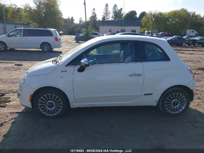 2012 Fiat 500 Lounge VIN: 3C3CFFCR2CT111363 Lot: 12110403