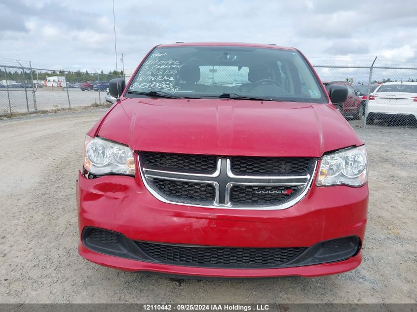 2013 Dodge Grand Caravan Se VIN: 2C4RDGBG0DR542130 Lot: 12110442