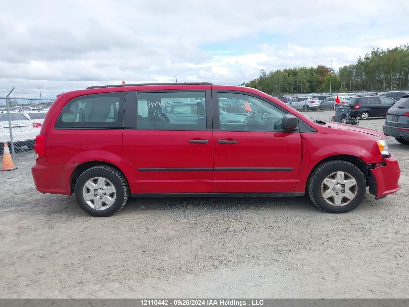 2013 Dodge Grand Caravan Se VIN: 2C4RDGBG0DR542130 Lot: 12110442