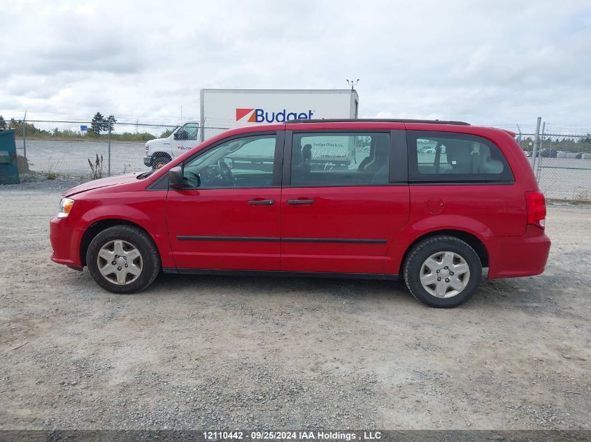 2013 Dodge Grand Caravan Se VIN: 2C4RDGBG0DR542130 Lot: 12110442