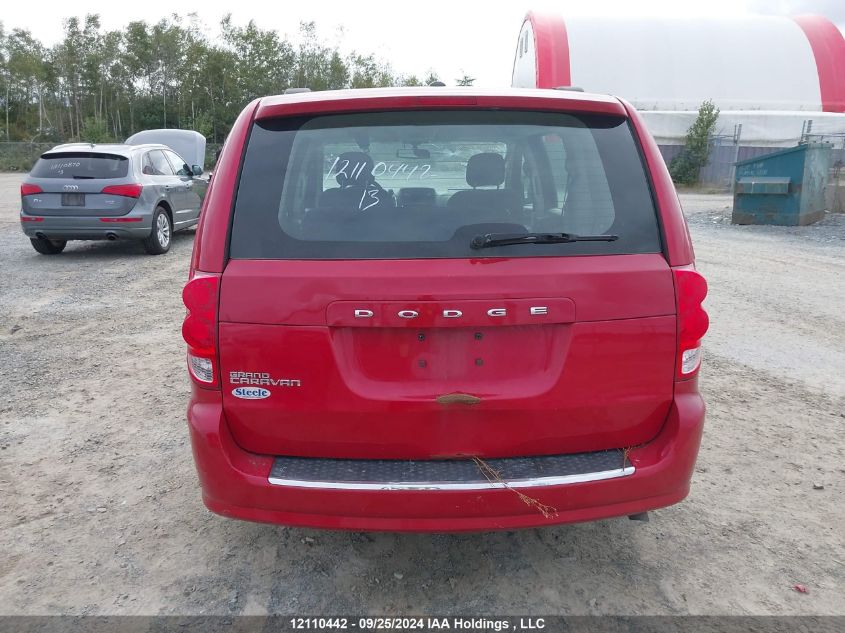 2013 Dodge Grand Caravan Se VIN: 2C4RDGBG0DR542130 Lot: 12110442