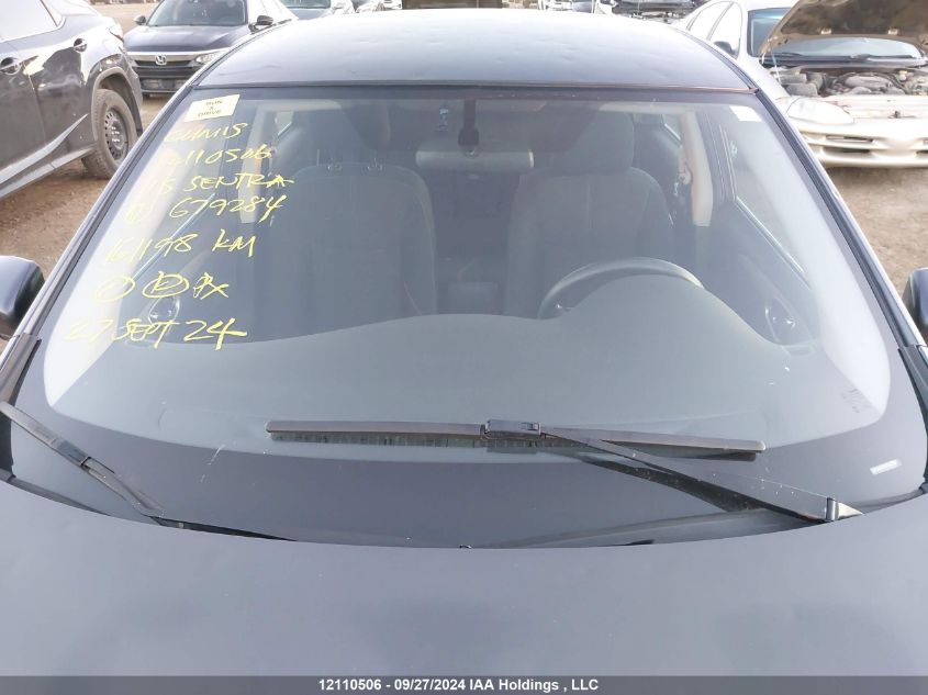 2015 Nissan Sentra VIN: 3N1AB7AP0FL679284 Lot: 12110506