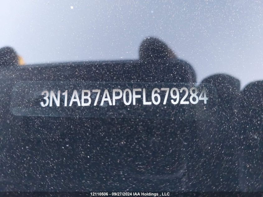 2015 Nissan Sentra VIN: 3N1AB7AP0FL679284 Lot: 12110506