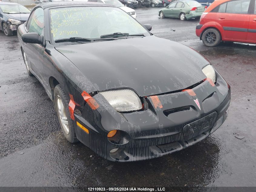 2000 Pontiac Sunfire Gt VIN: 4G2JB32T6YB203212 Lot: 12110923