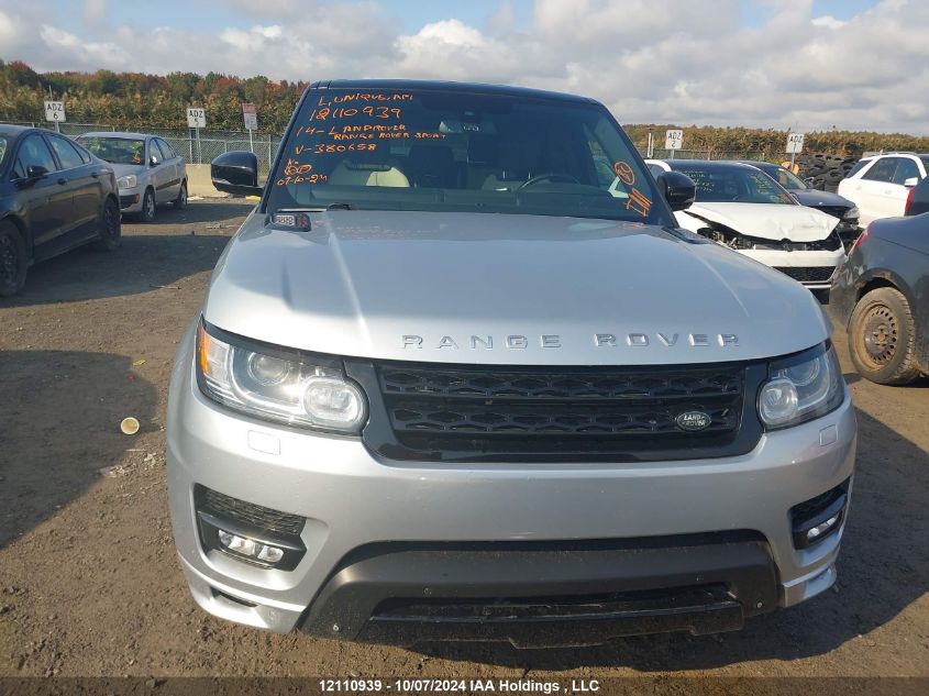 2014 Land Rover Range Rover Sport VIN: SALWV2TFXEA380658 Lot: 12110939