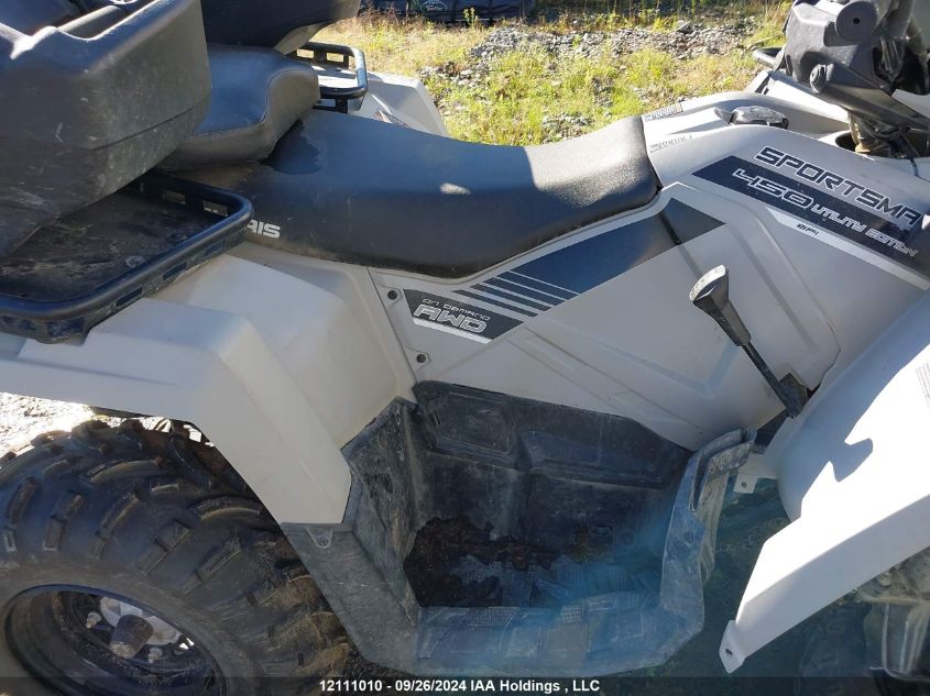 2018 Polaris Sportsman 450 H.o. Utility Edition VIN: 4XASEG506JA101381 Lot: 12111010