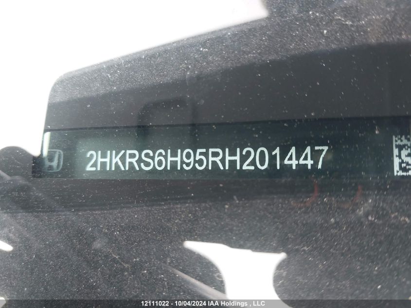 2024 Honda Cr-V Hybrid VIN: 2HKRS6H95RH201447 Lot: 12111022