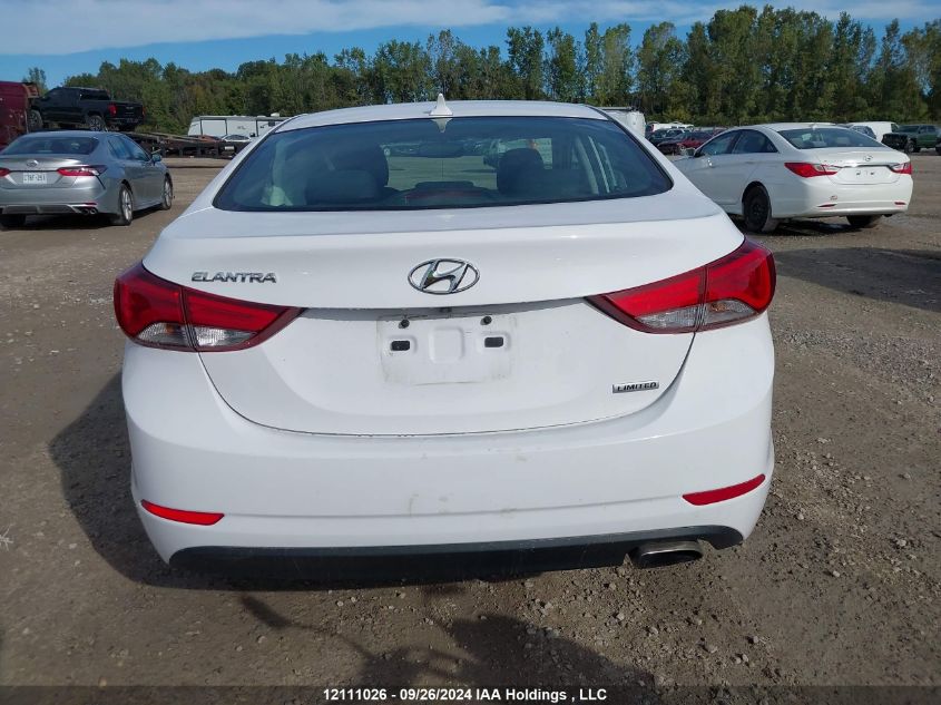 2014 Hyundai Elantra Limited VIN: KMHDH4AH5EU128378 Lot: 12111026