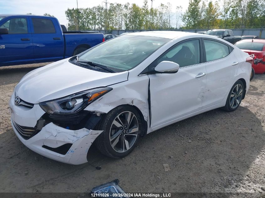 2014 Hyundai Elantra Limited VIN: KMHDH4AH5EU128378 Lot: 12111026