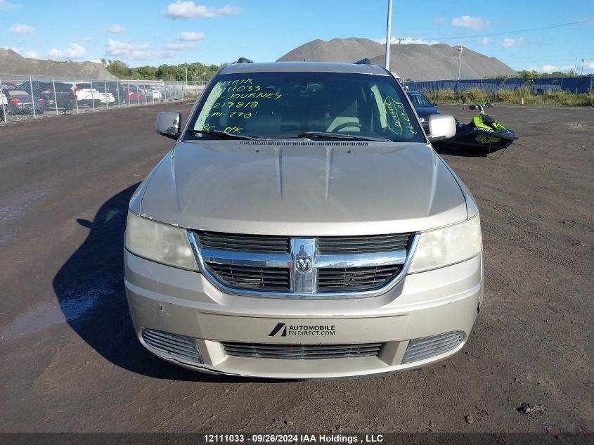 2009 Dodge Journey VIN: 3D4GG57VX9T219818 Lot: 12111033