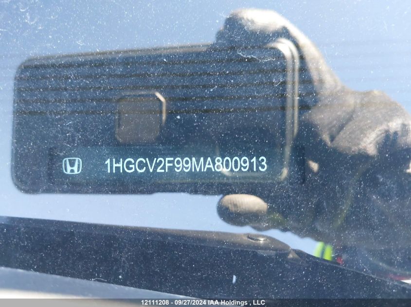 2021 Honda Accord Sedan VIN: 1HGCV2F99MA800913 Lot: 12111208