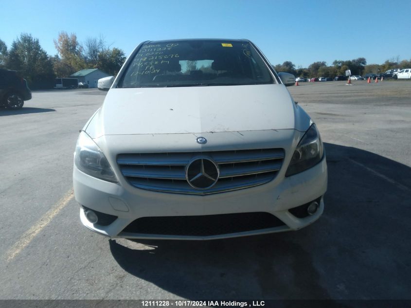 2014 Mercedes-Benz B-Class VIN: WDDMH4EB8EJ215676 Lot: 12111228