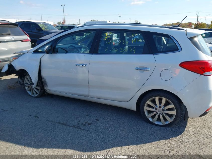 2014 Kia Rondo VIN: KNAHU8A33E7063474 Lot: 12111234