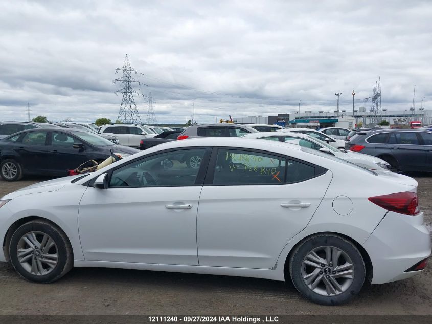 2019 Hyundai Elantra Preferred VIN: KMHD84LF6KU758840 Lot: 12111240