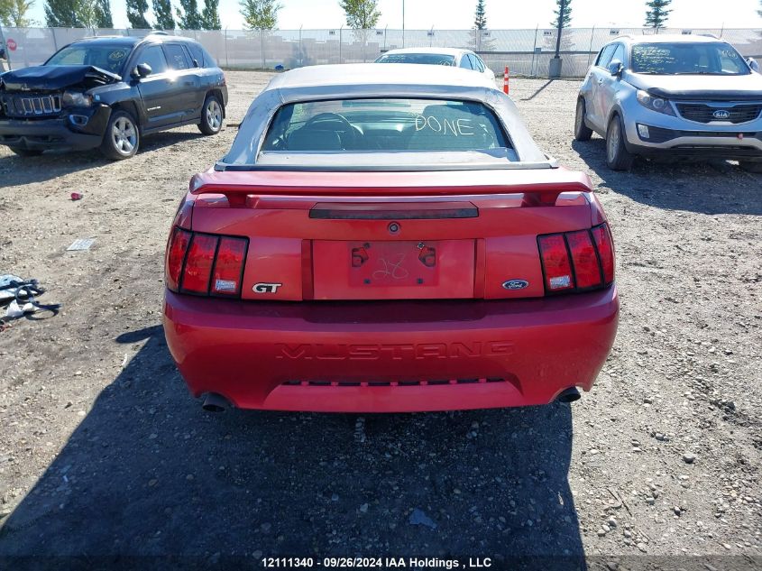 2001 Ford Mustang Gt VIN: 1FAFP45XX1F178604 Lot: 12111340