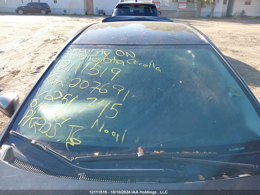 2015 Toyota Corolla L/Le/Le Pls/Prm/S/S Pls VIN: 2T1BURHE1FC256745 Lot: 12111519